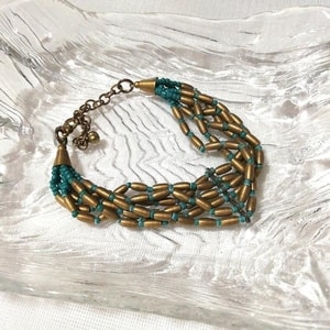 Bracelet jonc chaîne vert or accessoires bijoux, bracelets, bracelets, bracelet, autres