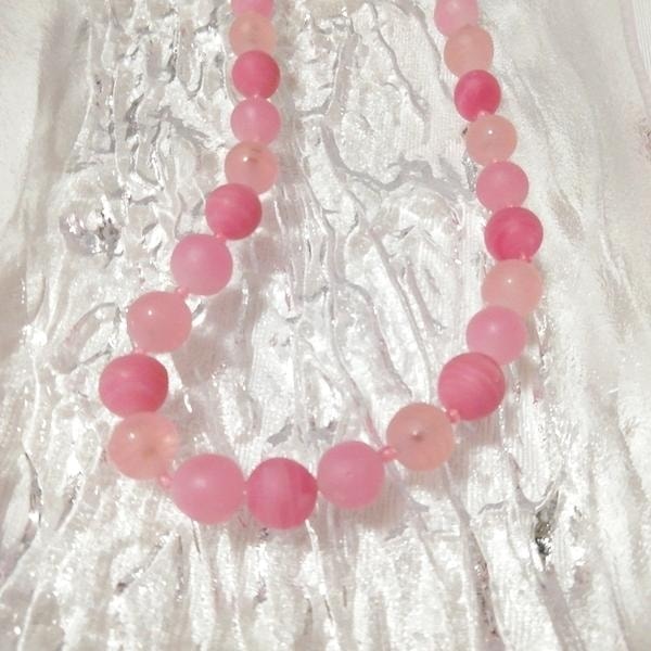 Pink bead shaped necklace collar choker jewelry talisman amulet, ladies accessories, necklace, pendant, others